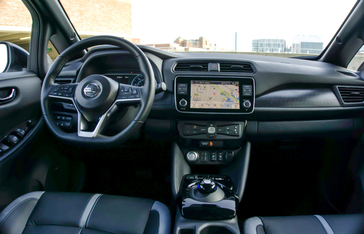 2020 Nissan Leaf SL PLus Interior view