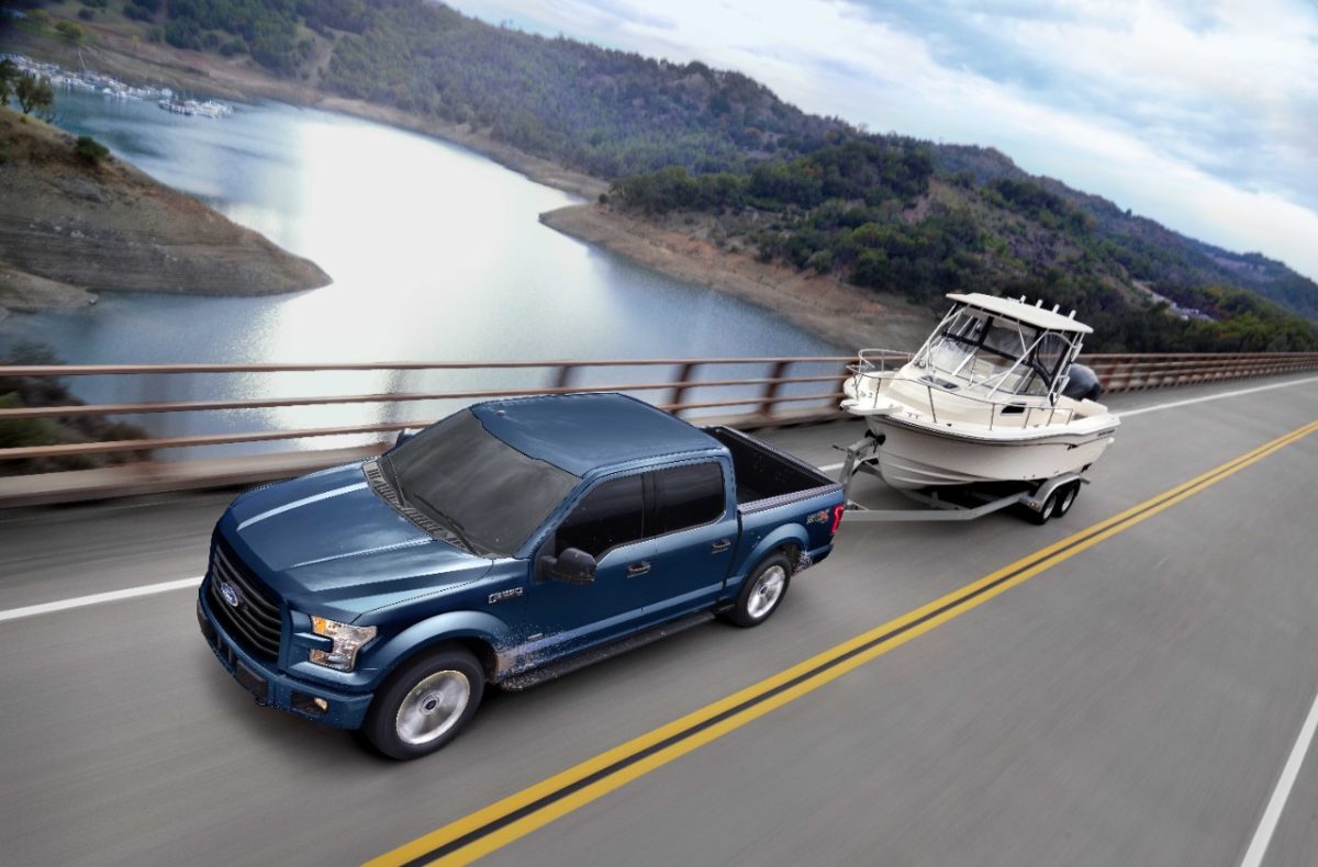 2017 Ford F-150 XLT towing boat